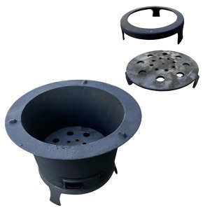 무쇠화로 주물 난로 바베큐 용화로 철판