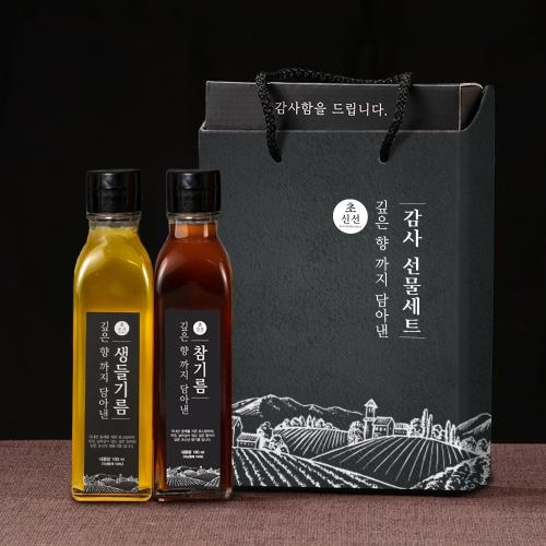 우리농산 국내산 참기름 생들기름 감사선물세트