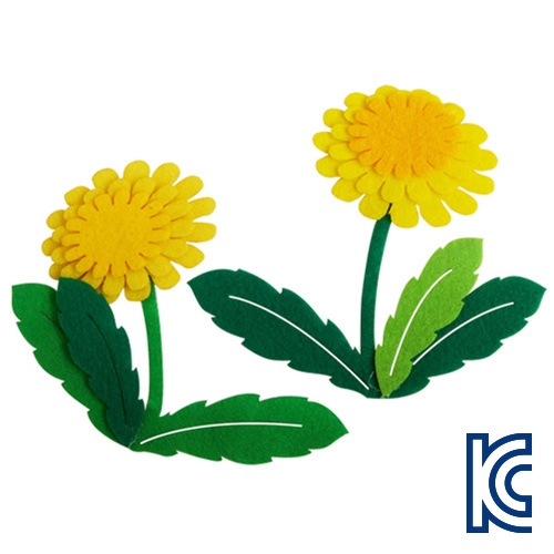 유니아트  3500 민들레 펠트  /어린이집/유치원/만들기/만들기재료/꾸미기재료/방과후교실/미술학습용