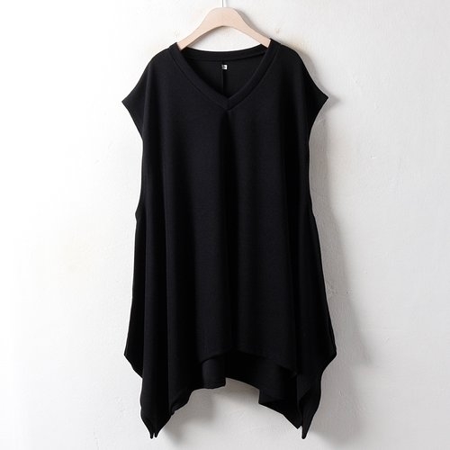 아이우먼 투넥 셔링 A 베스트 WW2949M901 빅사이즈