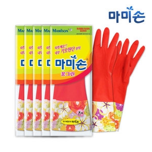 마미손  꽃그린 기모 고무장갑 (대)