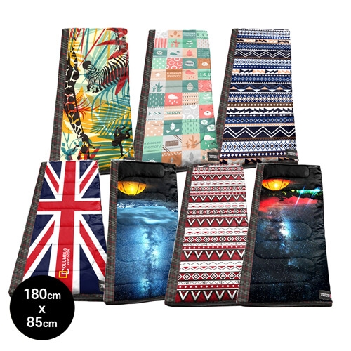 크로스코리아 콜럼버스 글램핑S 북유럽 감성 디자인 침낭 이불겸용