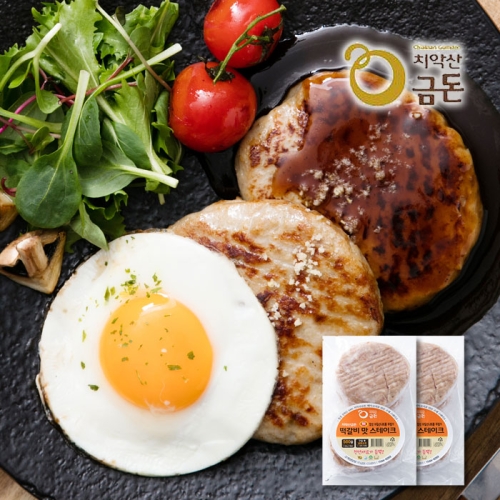 치악산금돈  엔젤쿡  건강담은 강원도 치악산 금돈 떡갈비맛 스테이크 세트