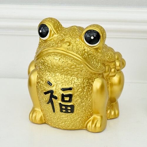 저축왕 두꺼비 저금통 골드  예로부터 복의 상징 소품딜