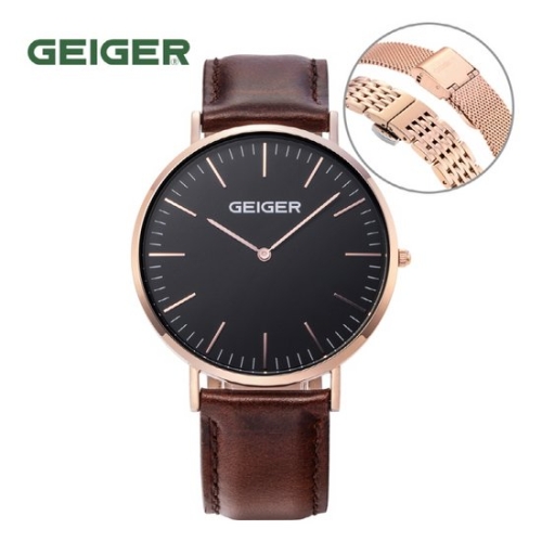가이거 가이거 GEIGER  남여 커플시계 GE8018RBCH/가죽
