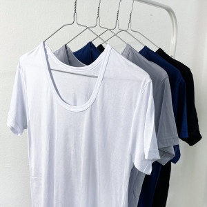 지앤비 국내생산 남자 인견 반팔런닝 천연섬유