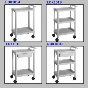 웨건DK101모음 2단 3단카트 손잡이 병원 미용실 식당
