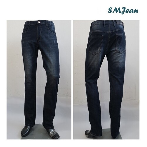 에스엠진 SMJ122s 스크래치 슬림핏 블랙 남자 청바지 남성 스판 청바지 봄청바지 여름청바지
