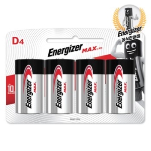 에너자이저  알카라인 건전지 D 4입