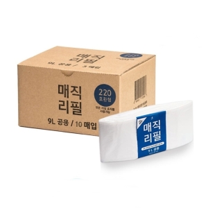 대진테크 매직리필 기저귀휴지통 리필봉투 220 9L 10매입 [1개]