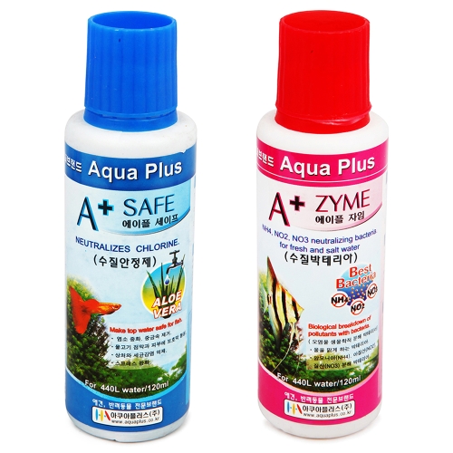 아쿠아플러스 120ml 수질관리세트