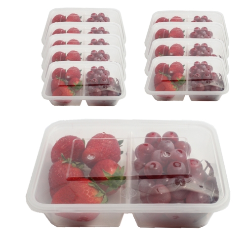 피크닉하우스  내열 S 2칸 일회용 도시락 본체+뚜껑