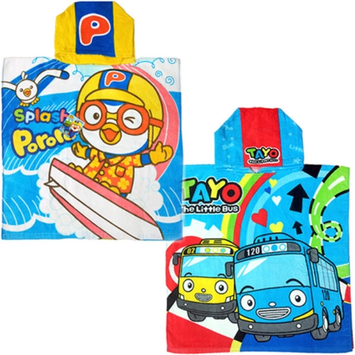 무한타올  뽀로로 뽀로로 타요 비치가운 뽀로로 서핑 타요 레인보우 비치가운
