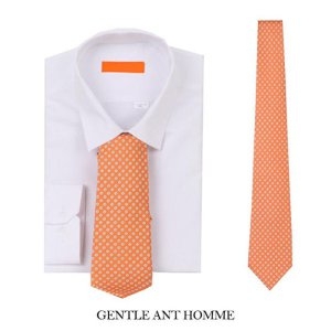 젠틀안트  오렌지 플라워도트 수동넥타이 09-07  2115189