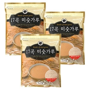 17곡 무설탕 미숫가루 1kgx3봉 건강 선식