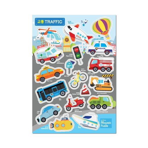 플레이맥스 더지니어스 고무자석퍼즐 탈것