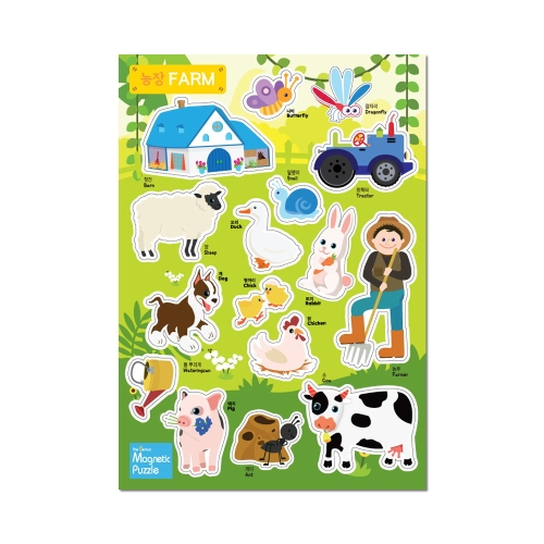 플레이맥스 더지니어스 고무자석퍼즐 농장