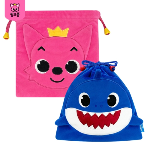 웰씨존 상어가족 조리개 파우치가방 3종