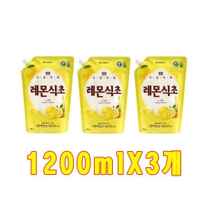 애경산업 애경 퐁퐁 레몬식초 l x 3개 주방세제 설거지 트리오