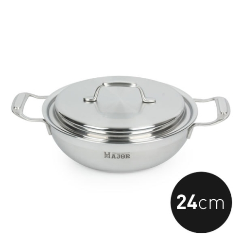 키친아트 메이저 통5중 IH 스테인리스 전골냄비 [24cm]
