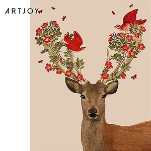 아트조이  DIY 명화그리기 붉은 꽃사슴 60x75cm