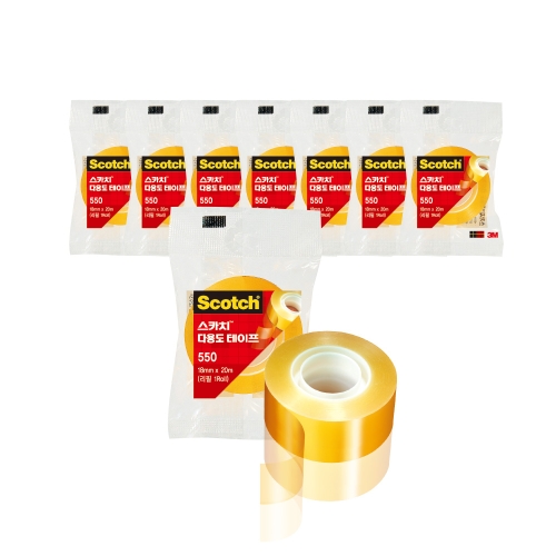 3M 스카치 550 다용도 테이프 리필 18mm x 20m