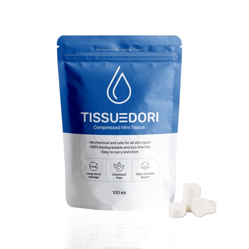 클린존 티슈도리 압축 미니티슈 100매