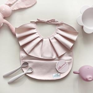 벨몽 러플 비닐 방수 턱받이