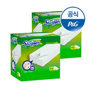P&G 스위퍼 미세먼지 정전기 청소포 40매[2팩]