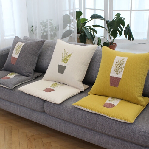 태광마텍스 시나앤소모 아트박스 솔리드트윌 쿠션방석커버50x50