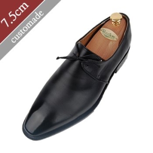 커스텀에이드 CUSTOMADE  7.5cm 키높이 옥스포드 플레인토 더비 수제화 EL0019BK  EL0019BK