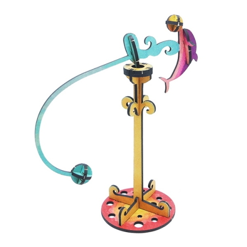 무게중심 균형놀이 돌고래 만들기 입체퍼즐-모또