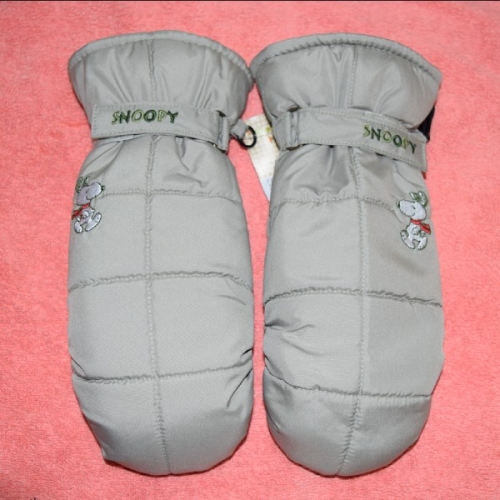 스누피퀼팅이중벙어리손가락장갑 아동학생여성용방한