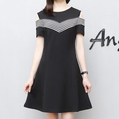 제이앤와이스타일 JS.어깨트임 V라인 원피스 빅사이즈 임부복