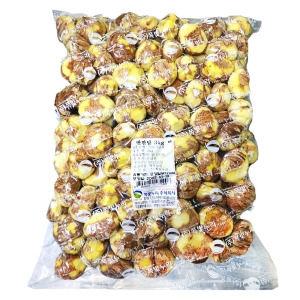 쪽빛누리  밤 공주 알밤 생율 깐밤 반깐밤 햇밤 왕왕특밤 그림 처럼 벗겨서 썩은 놈 골라내고 3kg 정량