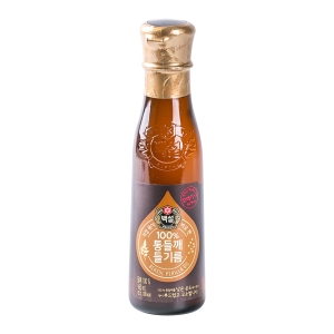 백설 100% 통들깨 들기름 160ml