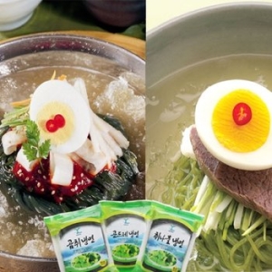 태백산채영농조합  태백산채냉면 산나물냉면 혼합세트 곰취 곤드레 취나물/각4인용 총12인분 400gx6팩 육수350gx12봉