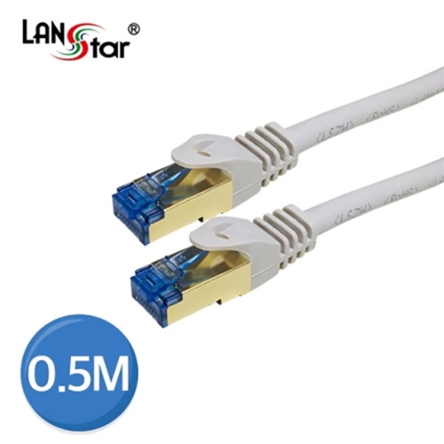 라인업시스템 LANStar 밀알  LS-7SSTPD-0.5MG CAT.7 SSTP 랜 0.5M 회색