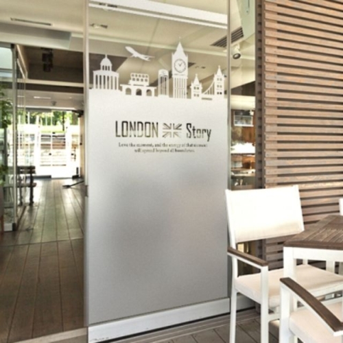 텐바이텐 창문시트지 유리 컷팅 런던시티01