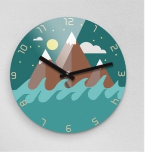 녹스디자인  Reflex Mountain무소음벽시계 대  SUM280_MOU-리플렉스