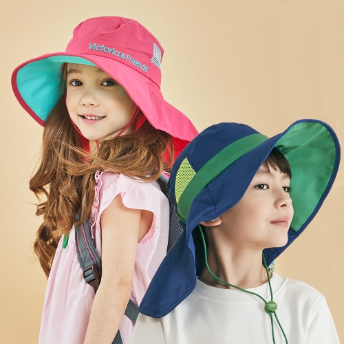 빅토리아앤프렌즈 UV와이어 플랩썬햇_그레이