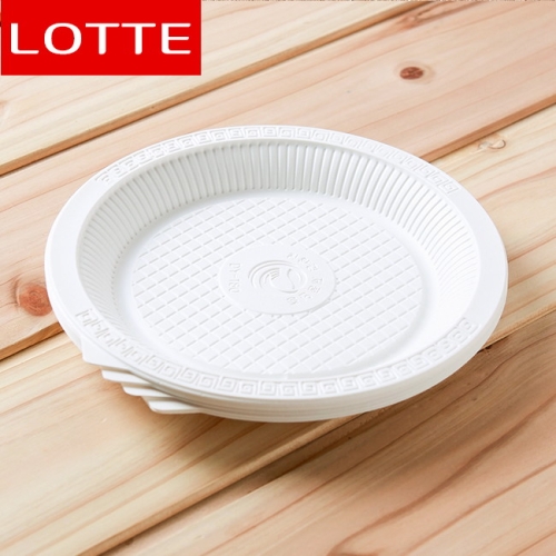 롯데알미늄 이라이프 일회용 친환경 접시 18cm