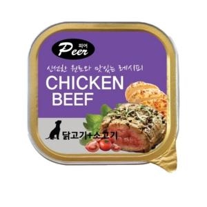 펫앤드림  피어 닭고기와 소고기 100g [5개]