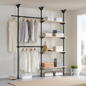 엘리시아  이지온 드레스룸 EOB-306M 23T 행거 고급원목선반