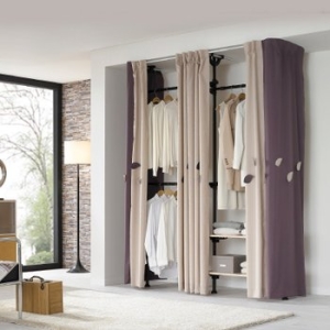 엘리시아  이지온 드레스룸 EOB-315M 행거 원목선반