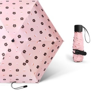 제이스 곰돌이 5단초경량우산 양산/우양산   UV자외선차단 답례품