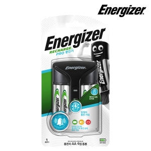 에너자이저  프로 충전기 + AA충전지 4알