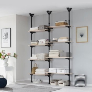 엘리시아  이지온 드레스룸 EOB-308M 행거 고급원목선반