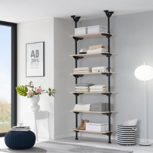 엘리시아  이지온 드레스룸 EOB-206M 행거 고급원목선반