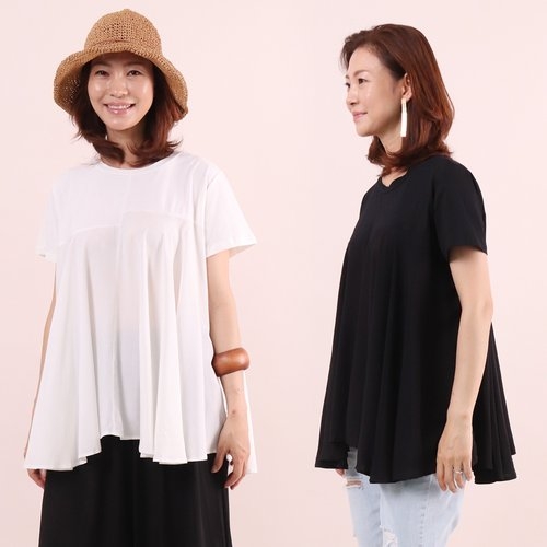 아이우먼 미카플레어블라우스 WC5496M906 빅사이즈